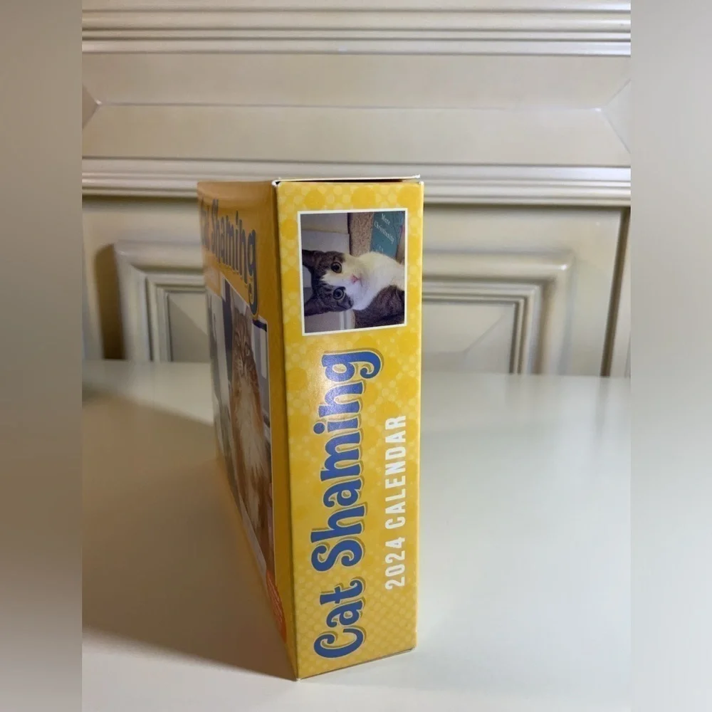 Cat Shaming 2024 Desk Calendar New Cat Lover Gift NWT